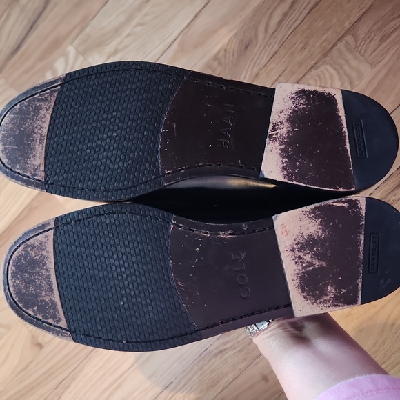 Cole Haan Black Leather Men's Loafers Pinch Hand Sewn Size 9M - Picture 7 of 13